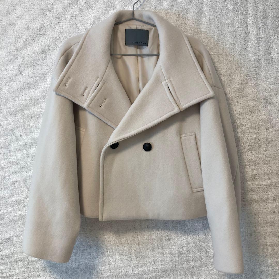 【uncrave】プルーフ メルトン ショート ピーコート