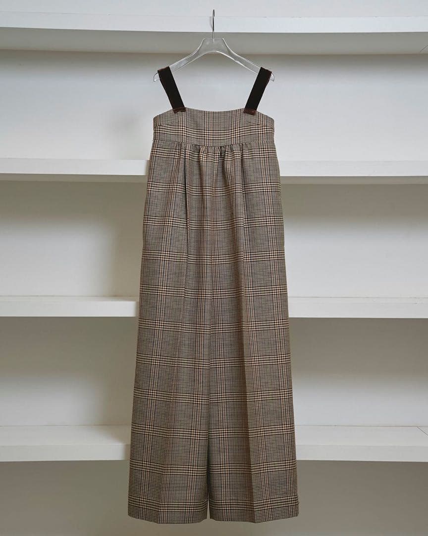 新品タグ付きTODAYFUL チェックワイドコンビネゾン