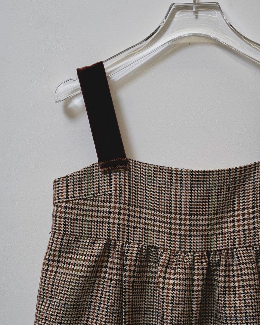 新品タグ付きTODAYFUL チェックワイドコンビネゾン