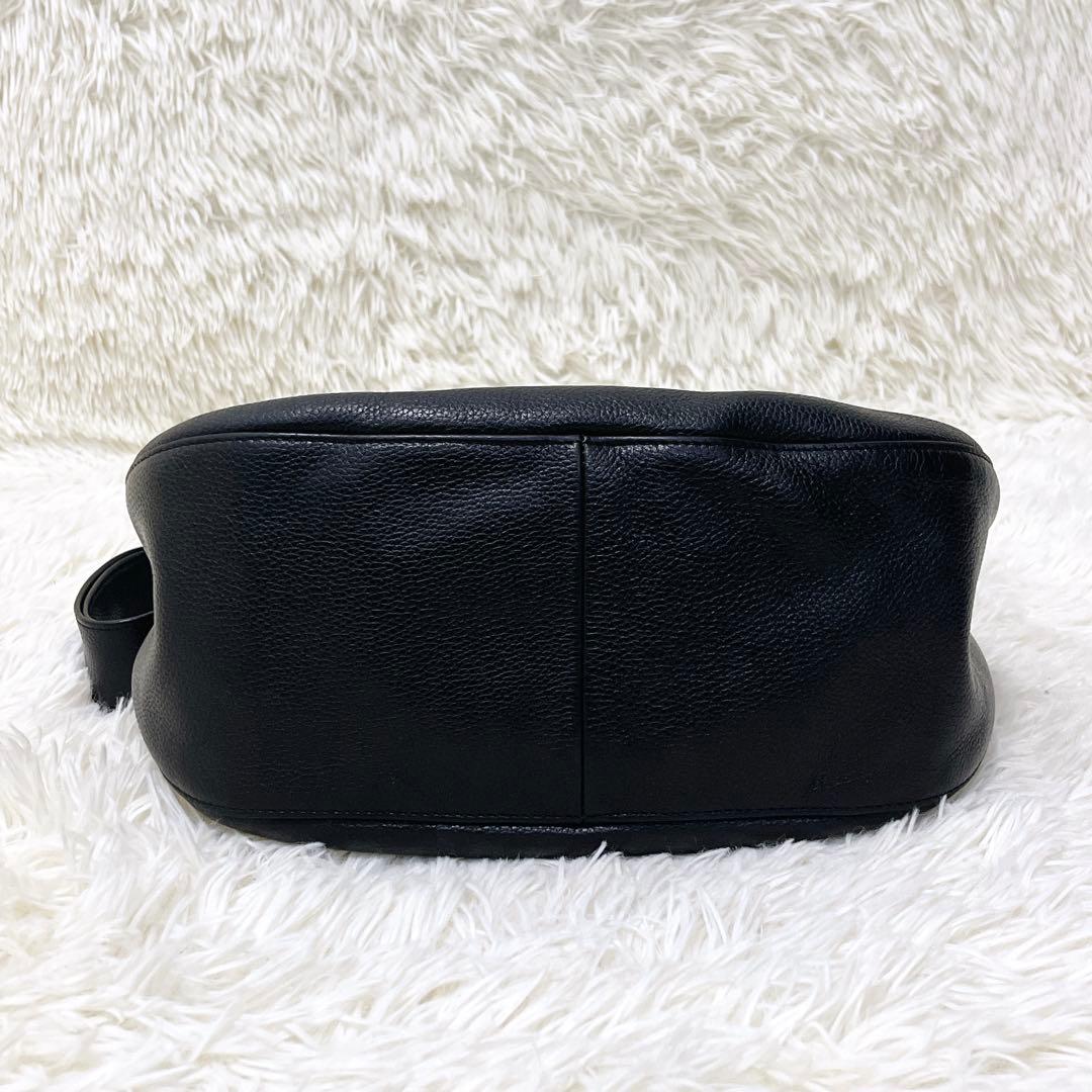 極美品 Longchamp ロンシャン ワンショルダー オールレザー 三日月