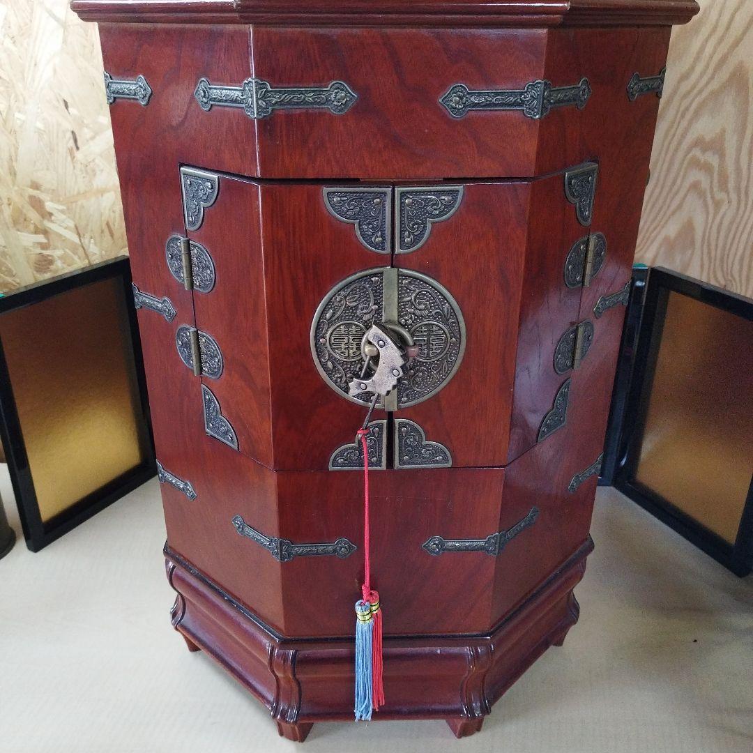 李朝家具　木製八角形家具　アンティーク
