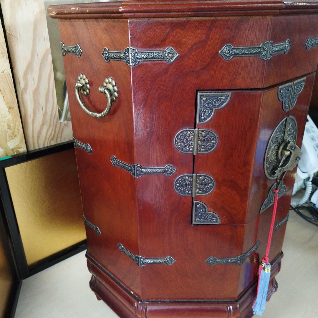 李朝家具　木製八角形家具　アンティーク