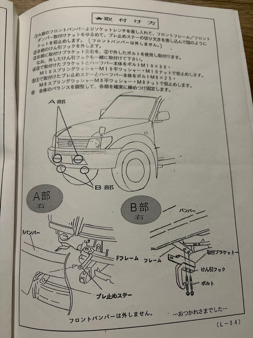 95プラド IPFハーフバー