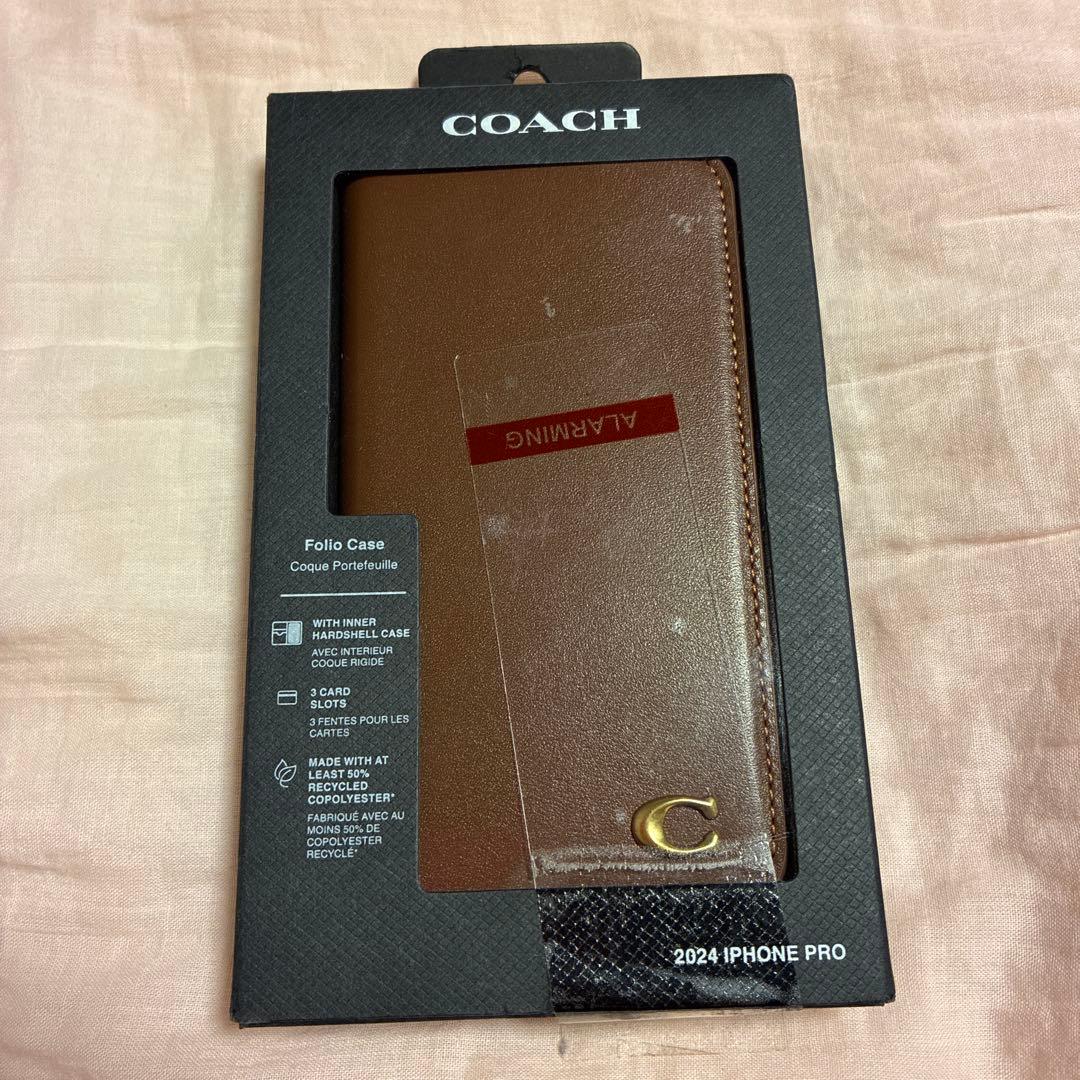 COACH 2024 iPhone 16 Pro 手帳型ケース　新品