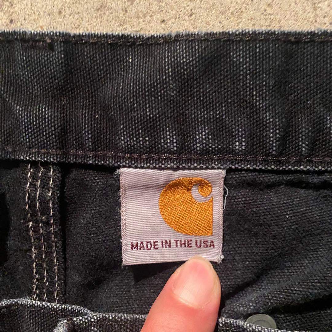 Carhartt　ダブルニー　USA製　ブラック