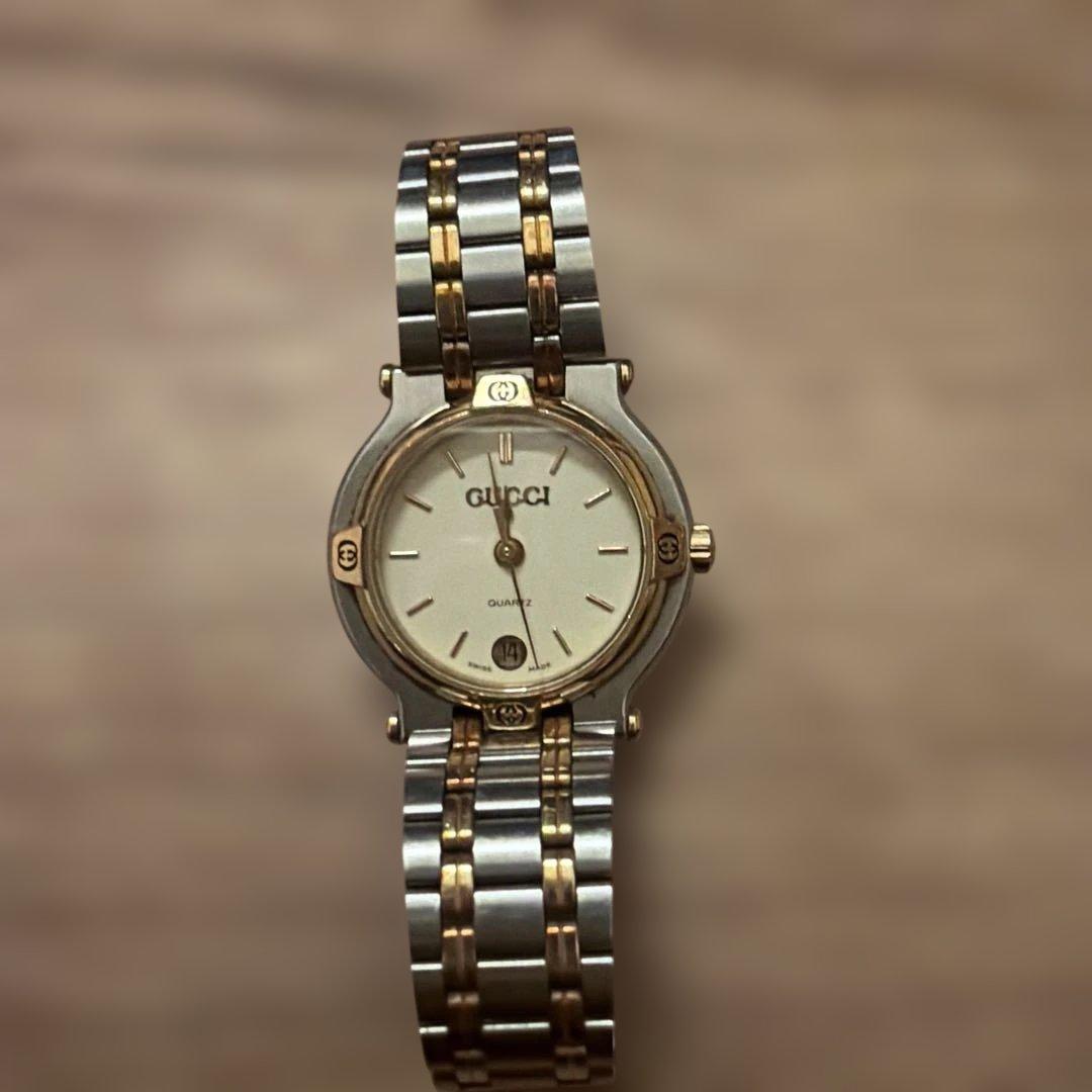 GUCCI 腕時計 クォーツ ゴールド/シルバー 9000L