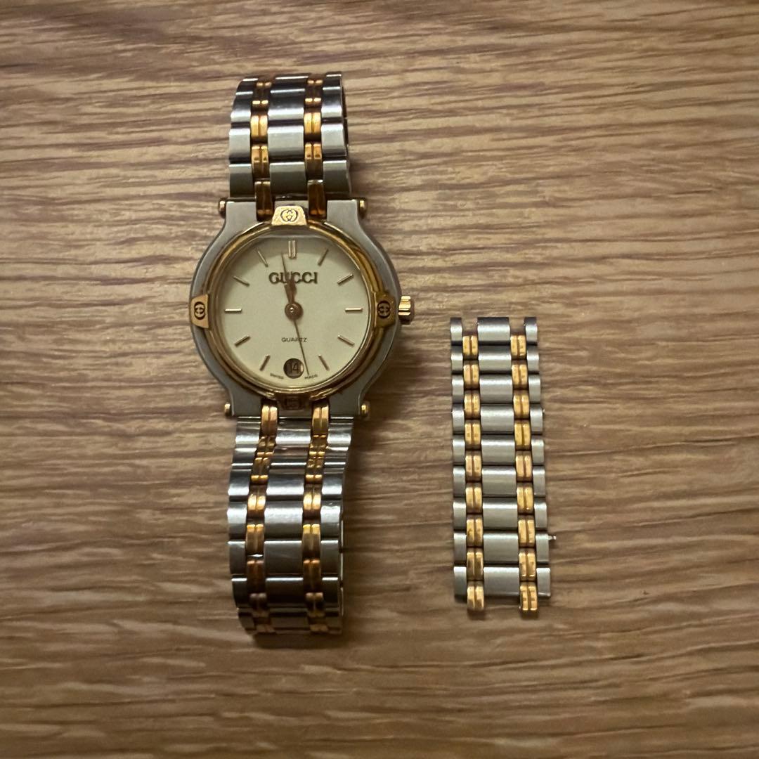 GUCCI 腕時計 クォーツ ゴールド/シルバー 9000L