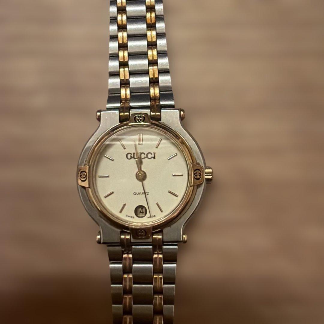 GUCCI 腕時計 クォーツ ゴールド/シルバー 9000L