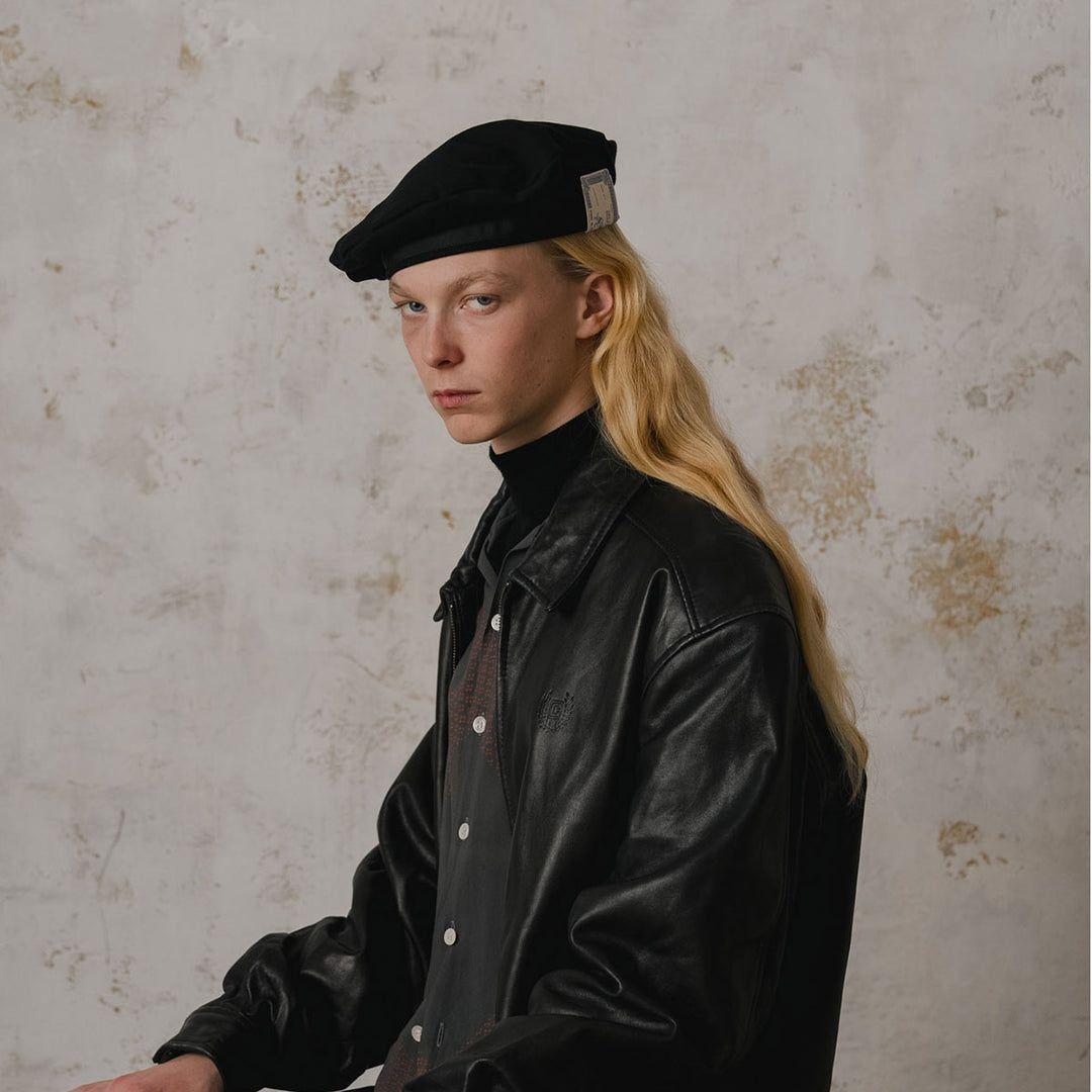 h.w.dog＆co BlackD-00980 SWEAT DISK BERET