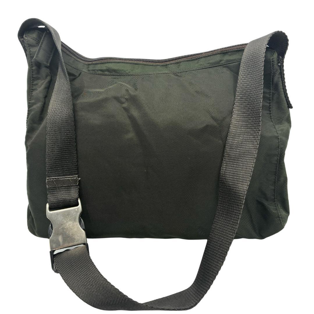 PRADA プラダ ナイロン ショルダーバッグ カーキ A1359C2