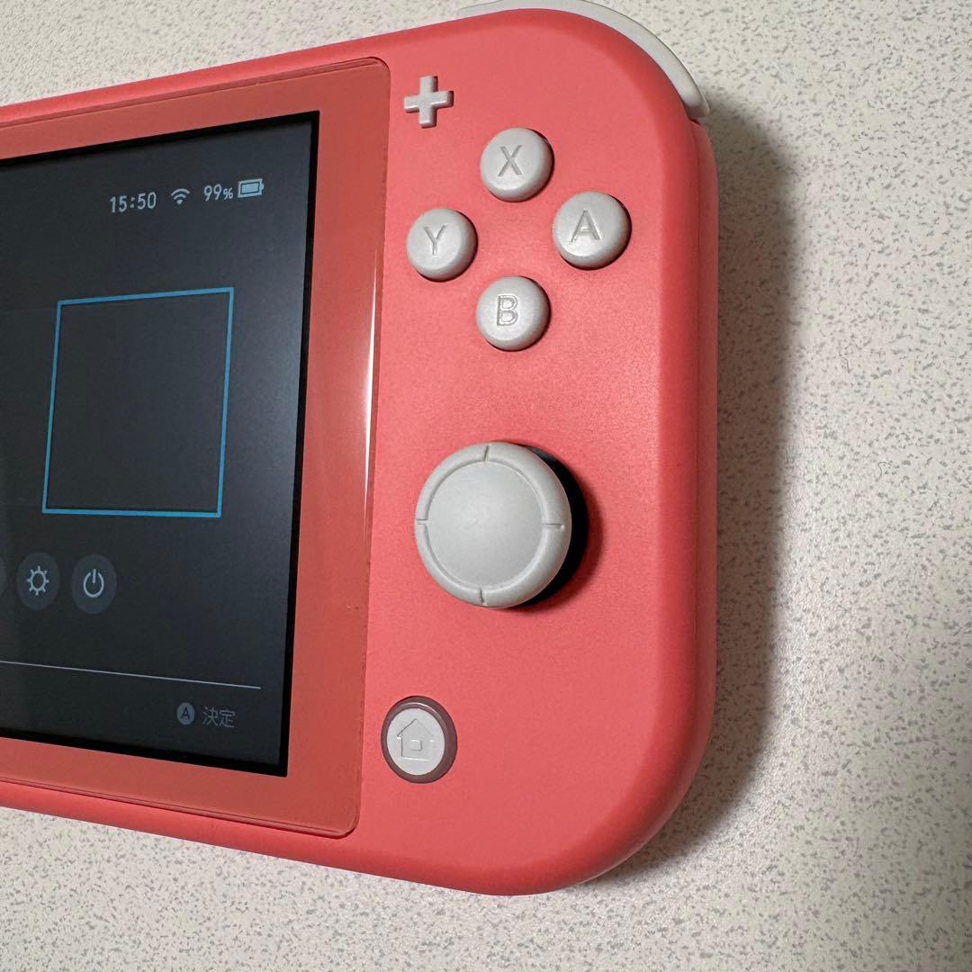 Switch lite スイッチライト コーラルピンク ケース付