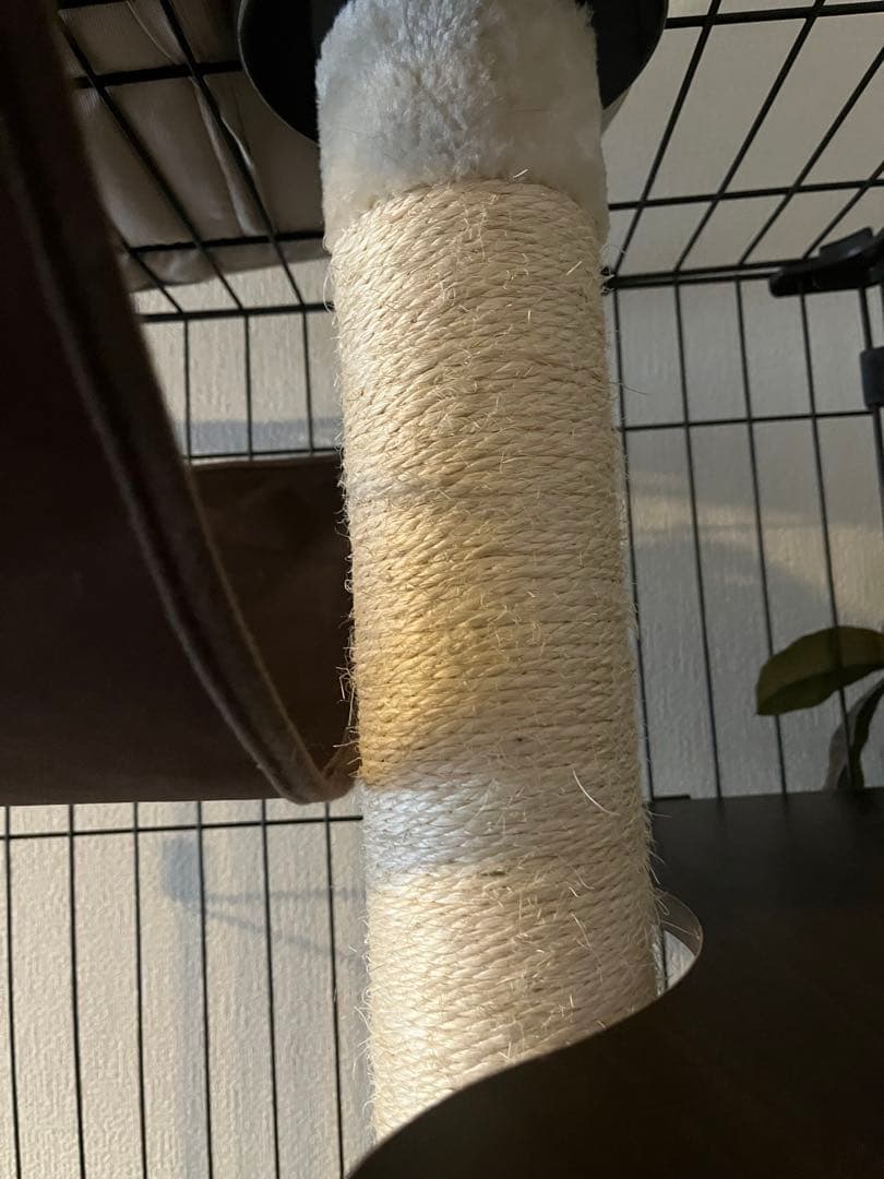 ブラウン 3段キャットケージ