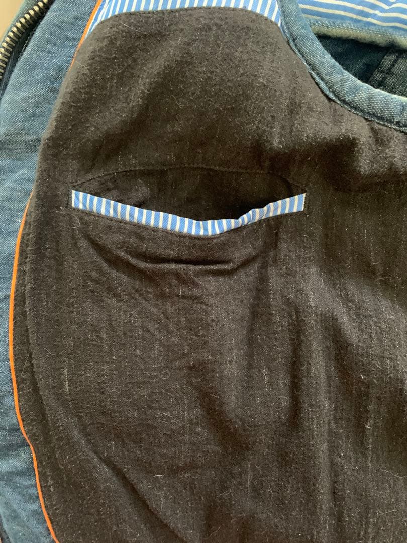 ひまわりママ ❣️45R インディゴ　ダウンベスト サイズ3