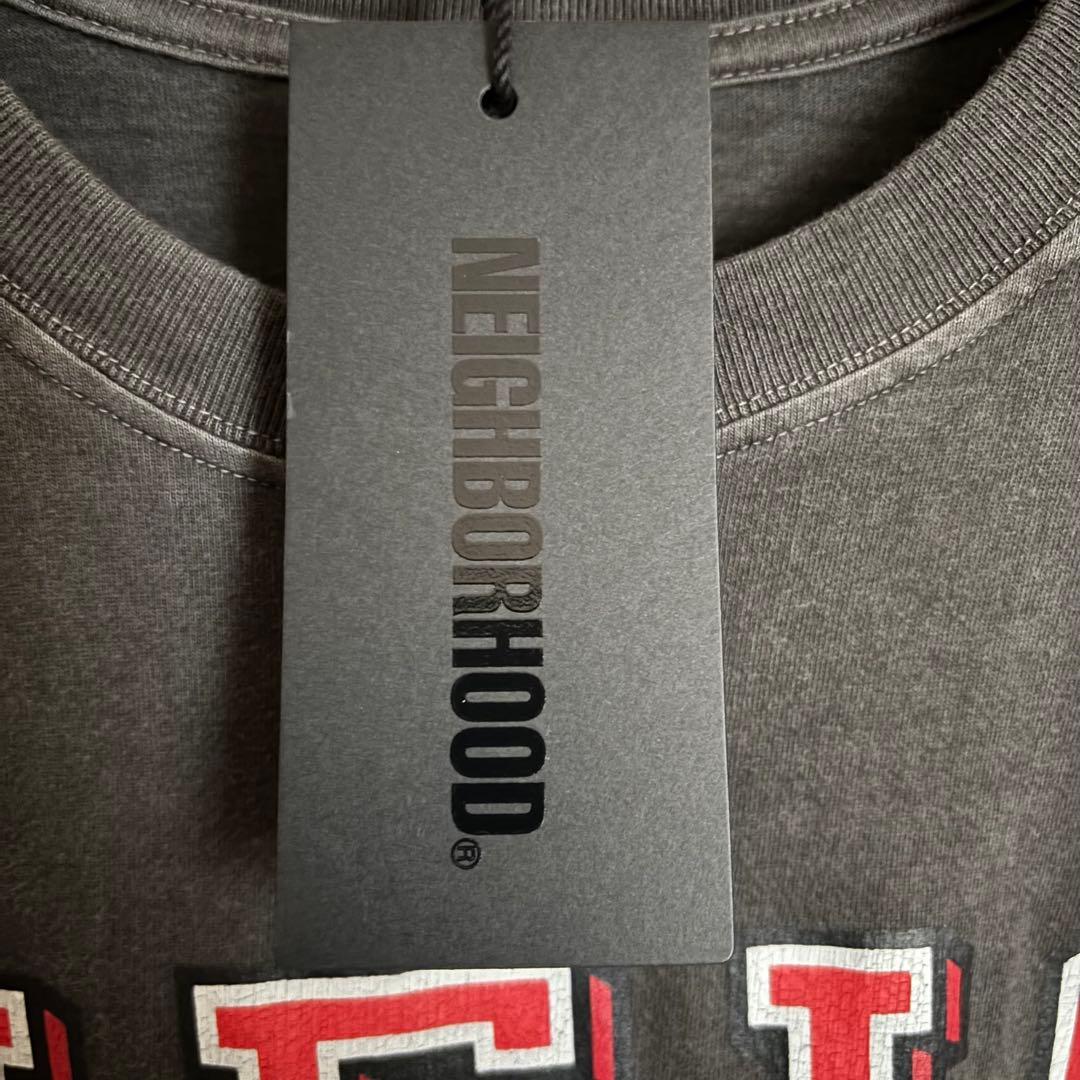 neighborhood 25ss tシャツ フェード ブラック ピグメント L