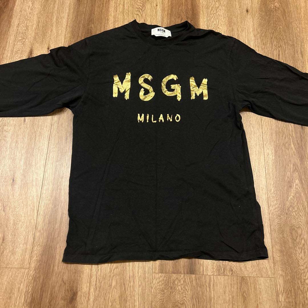 翼輝　MSGM ブラック ロンT Sサイズ