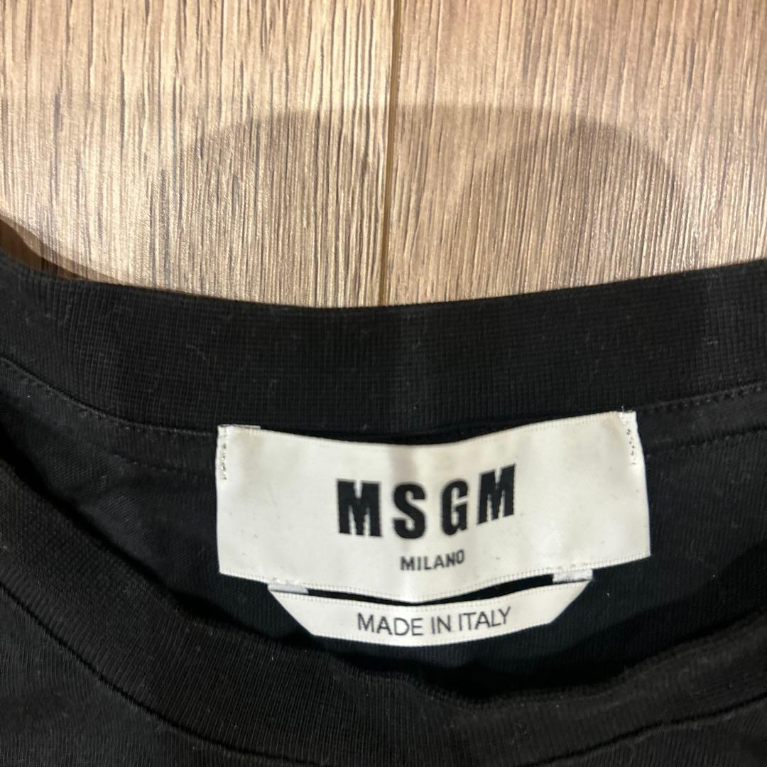 翼輝　MSGM ブラック ロンT Sサイズ