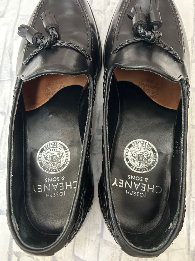 【極美品】ジョセフチーニー/タッセルローファー/ブラック（別注）