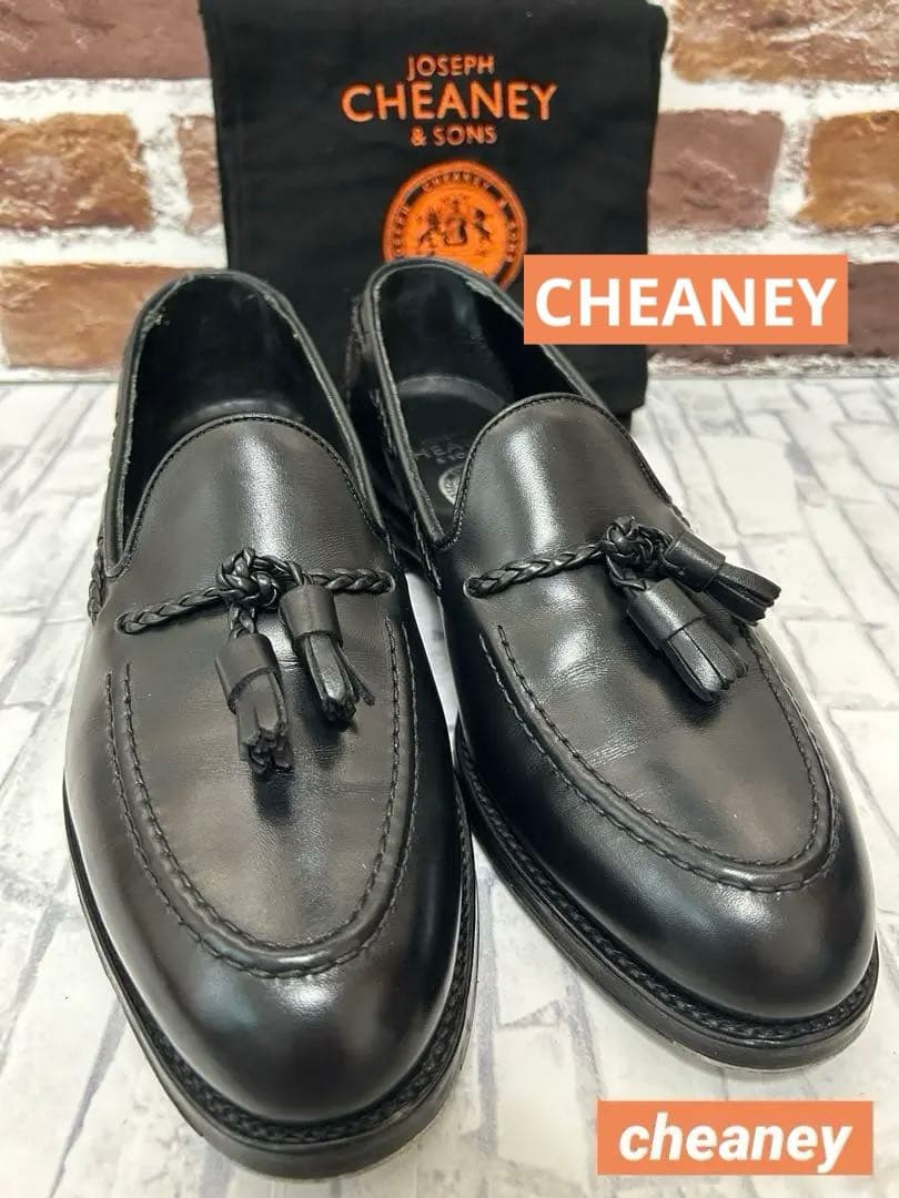 【極美品】ジョセフチーニー/タッセルローファー/ブラック（別注）