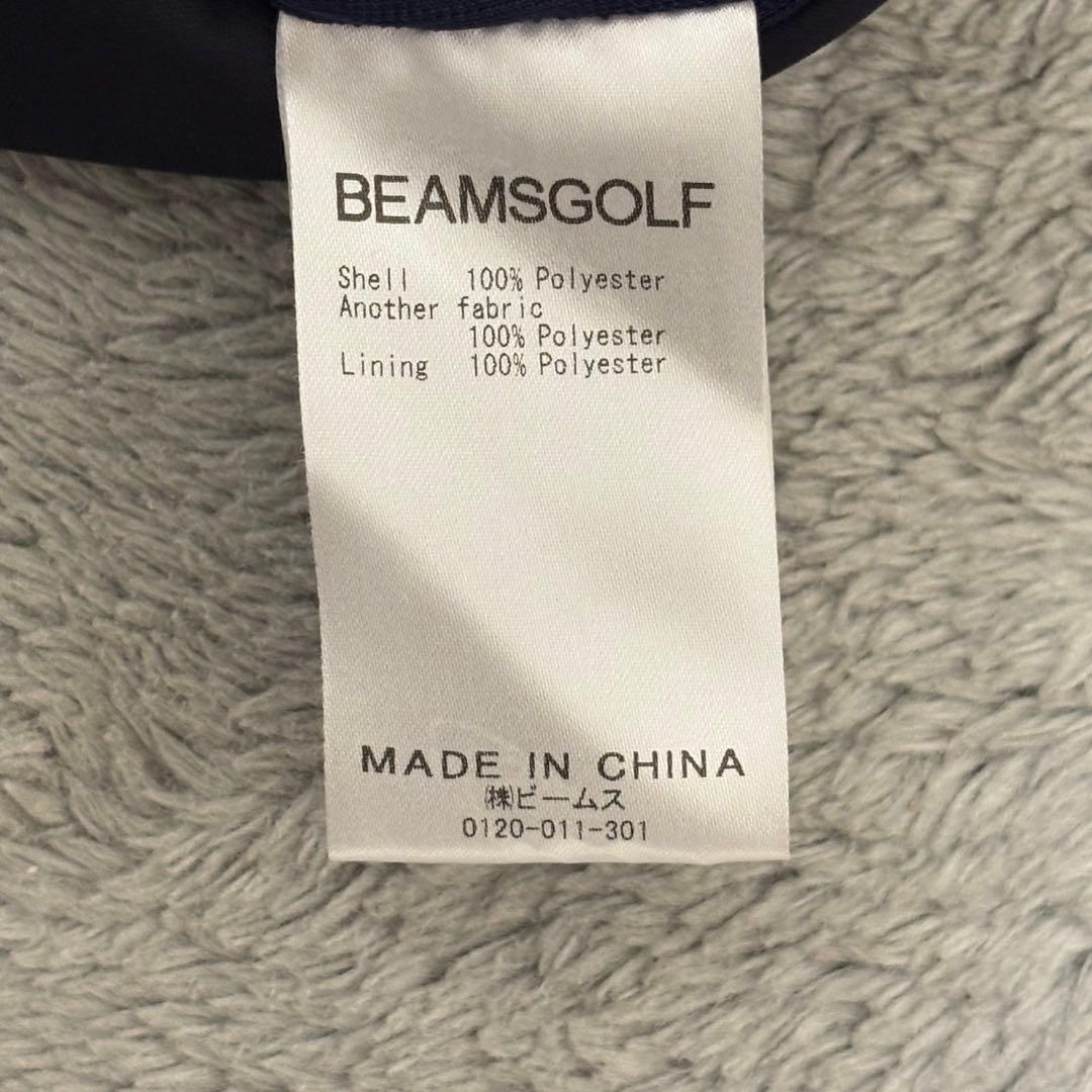 【美品】 BEAMS GOLF ジャケット 総柄 ペイズリー ネイビー BY44