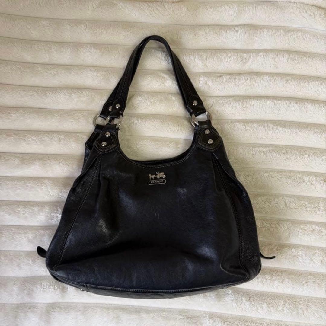 COACH Madison Maggie ブラック ショルダーバッグ