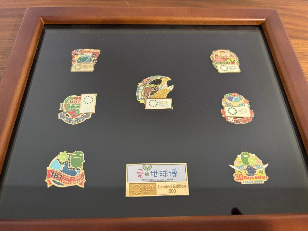 愛・地球博　カウントダウンピンバッジセット