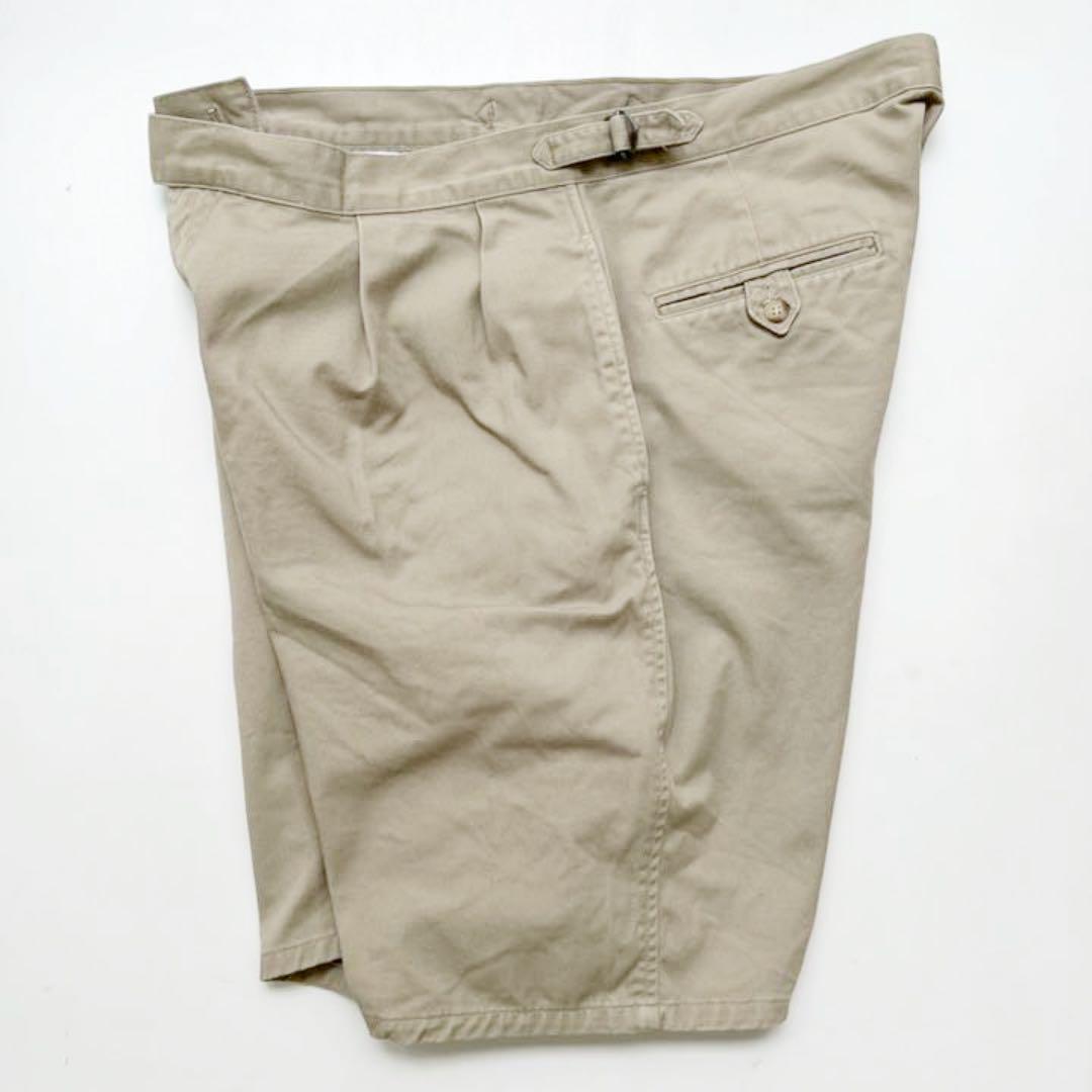 【USA製】80-90s Polo ラルフローレン チノ グルカショーツ W38