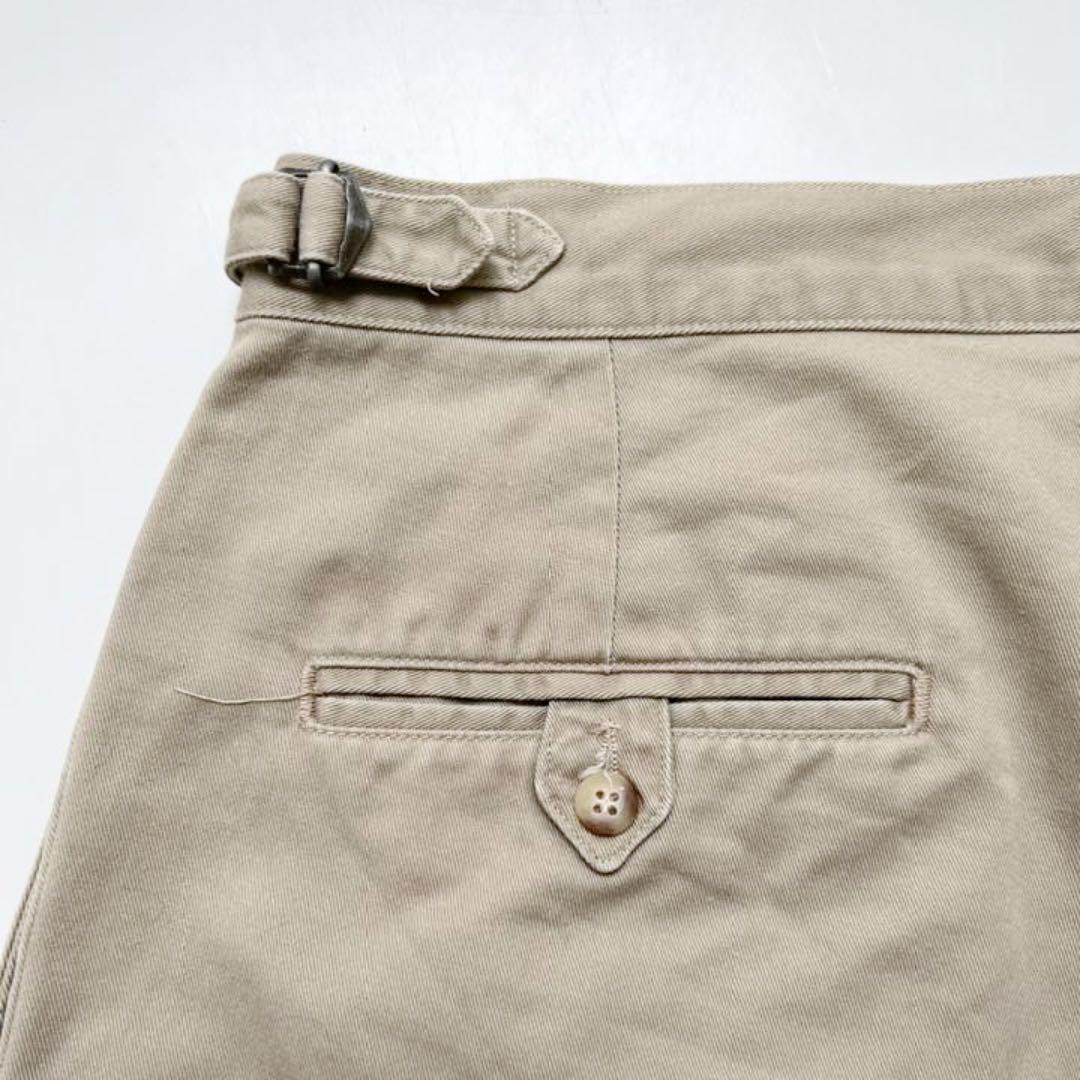【USA製】80-90s Polo ラルフローレン チノ グルカショーツ W38