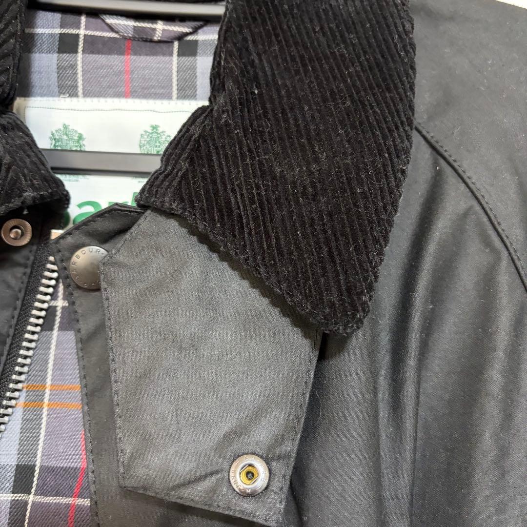 バブアー オーバーサイズ ワックス ビデイル ブラック