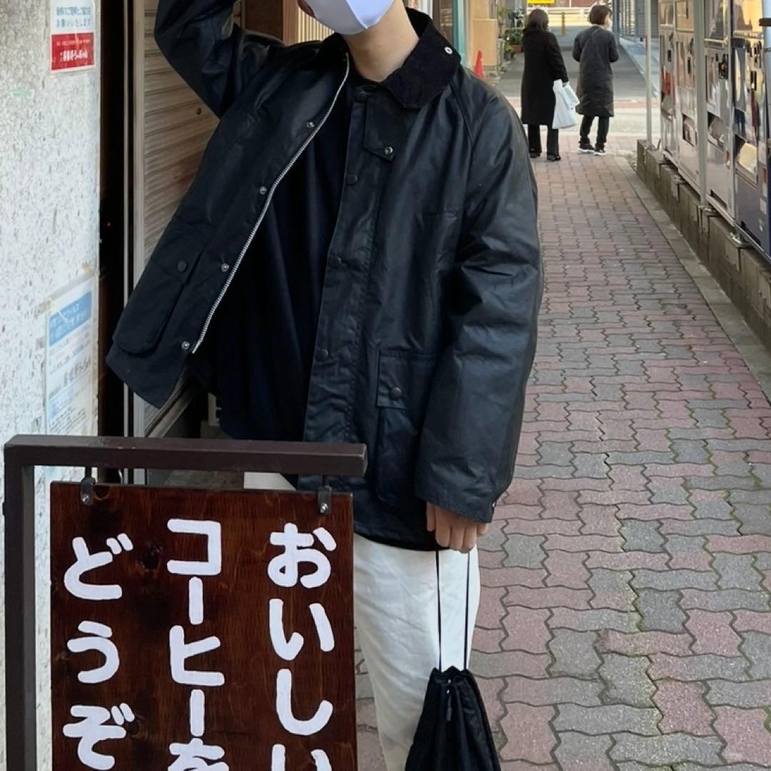 バブアー オーバーサイズ ワックス ビデイル ブラック