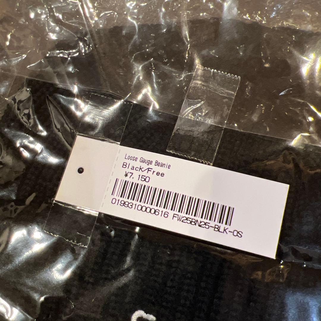 帽子 Supreme Loose Gauge Beanie black 2025FW