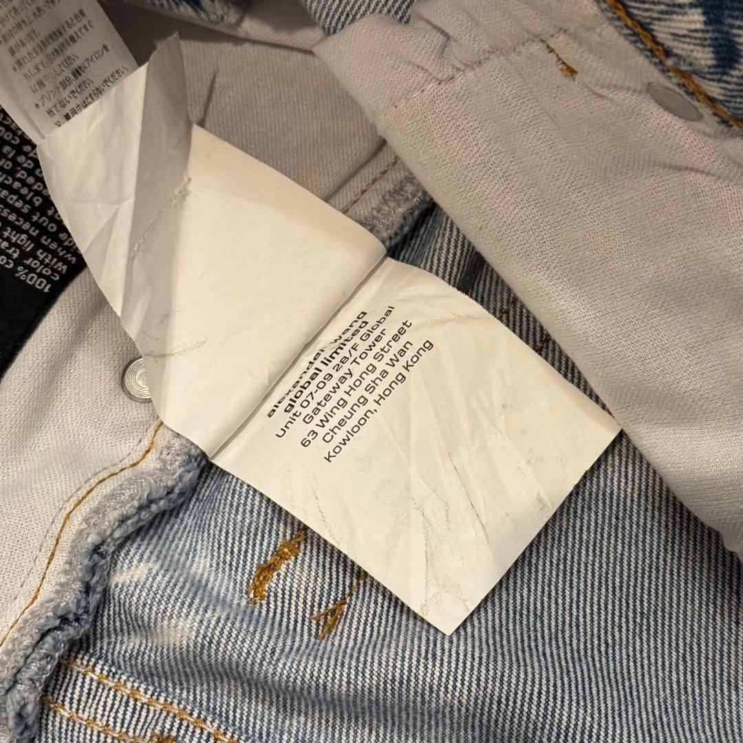 alexanderwang ロゴプリントデニムショートパンツ