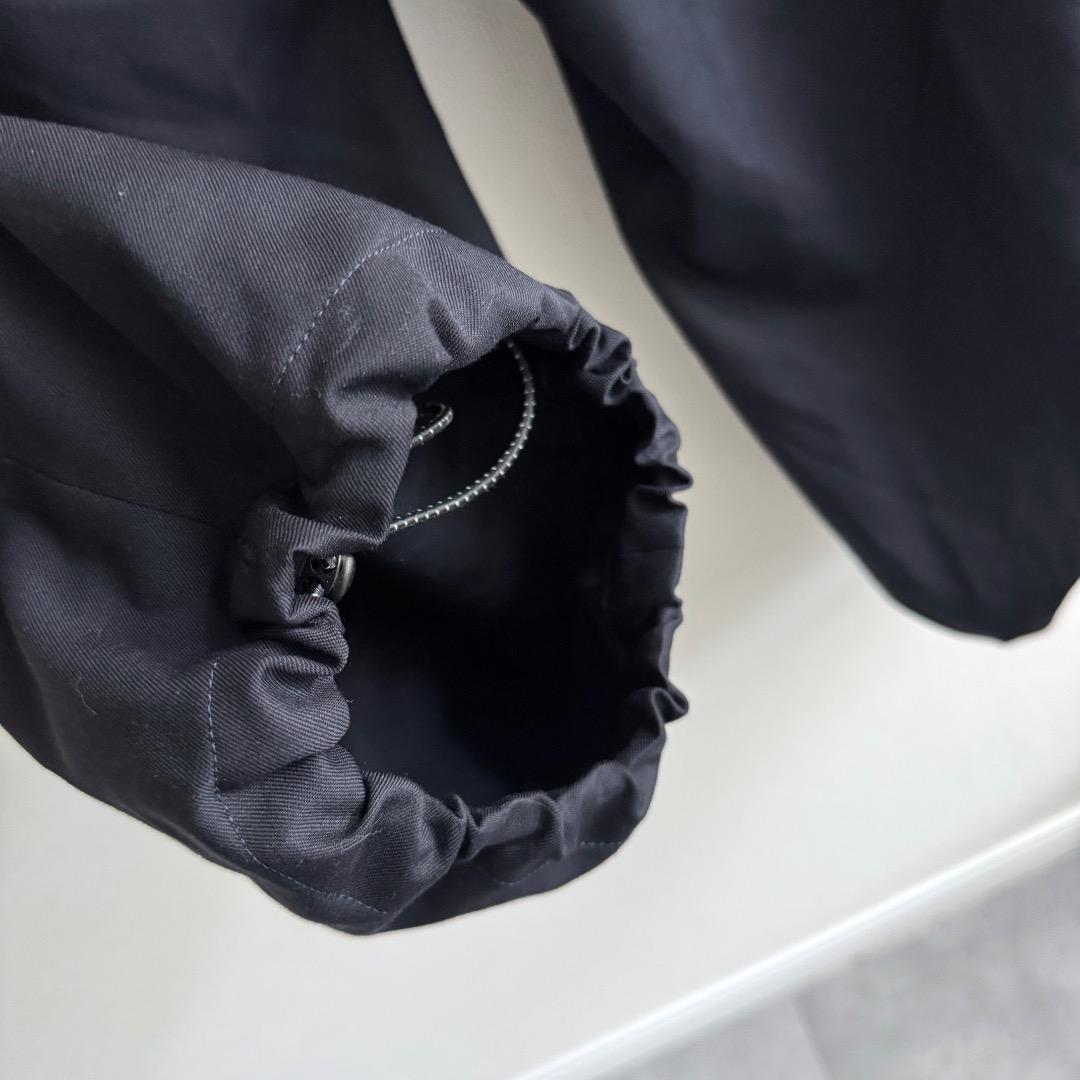 CLESSTE 25AW ウールギャバジン ワイドストレートパンツ ネイビー 2