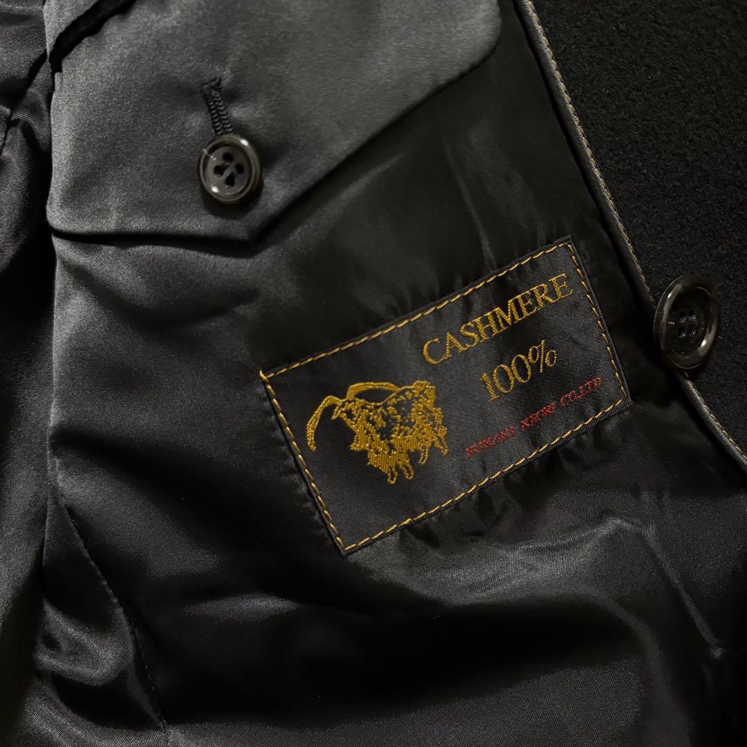極美品☆ピエールカルダン　ダブル　チェスターコート　カシミア100% M