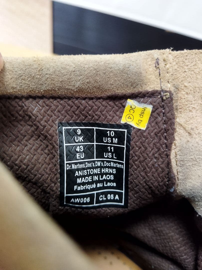 紺*野様 Dr. Martens ベージュ スエード ワークブーツ　アンクルブー