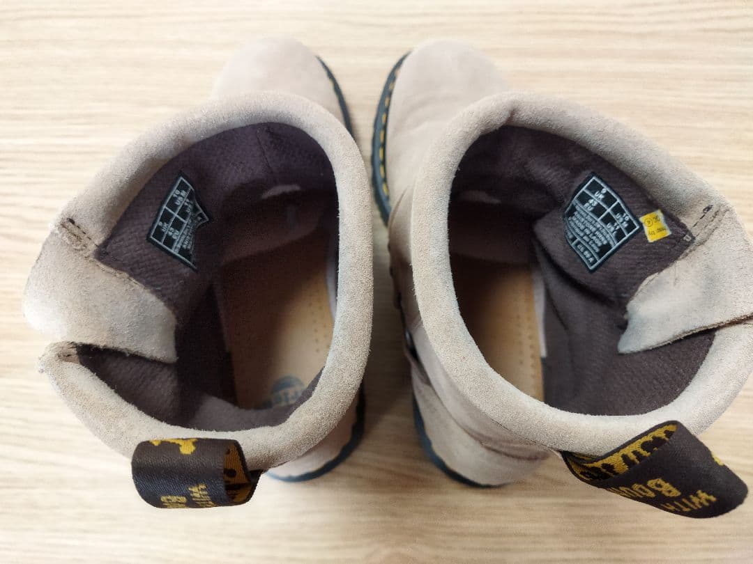 紺*野様 Dr. Martens ベージュ スエード ワークブーツ　アンクルブー