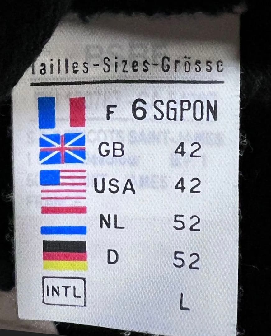 セントジェームス フランス製 黒無地 ウェッソン バスクシャツ T6