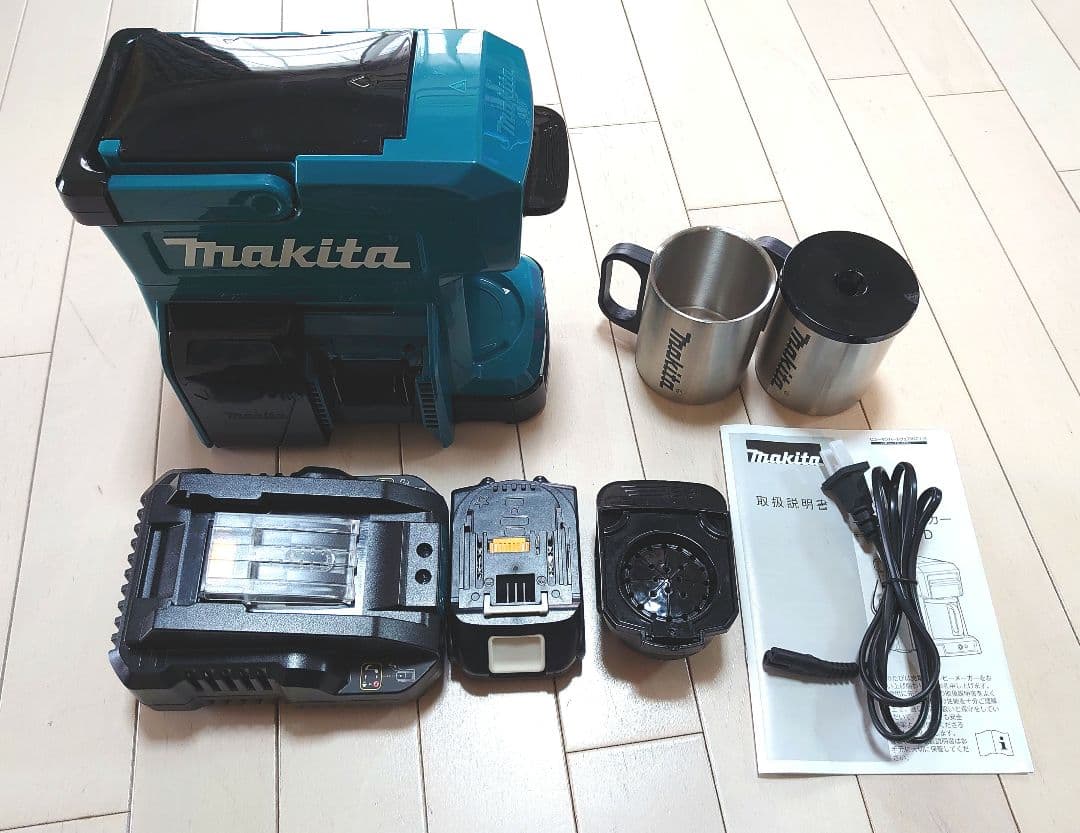 Makita 充電式コーヒーメーカー（コードレス）すぐ使えます マキタケース付き