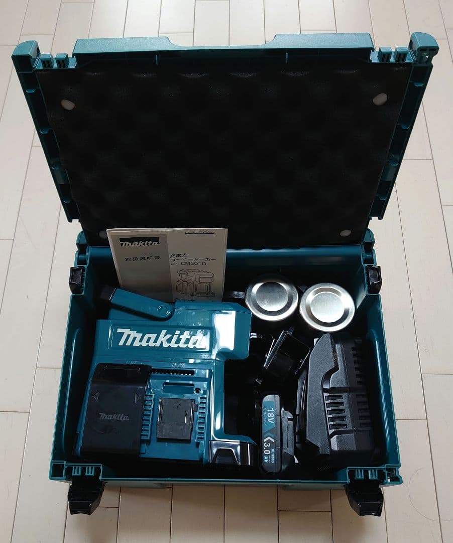 Makita 充電式コーヒーメーカー（コードレス）すぐ使えます マキタケース付き