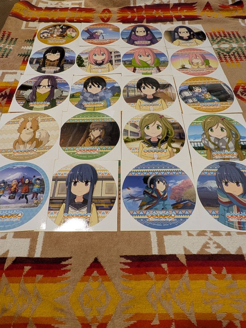 ゆるキャン△have a nice day 山梨巡り　ステッカー全20種