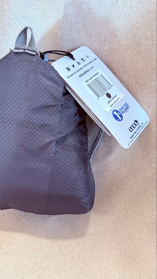 ENO Sub6 超軽量ハンモック（Charcoal）