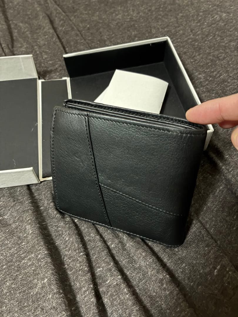 loewe パズル　バイフォールド　ウォレット　財布　ブラック