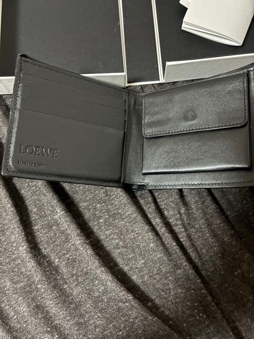 loewe パズル　バイフォールド　ウォレット　財布　ブラック