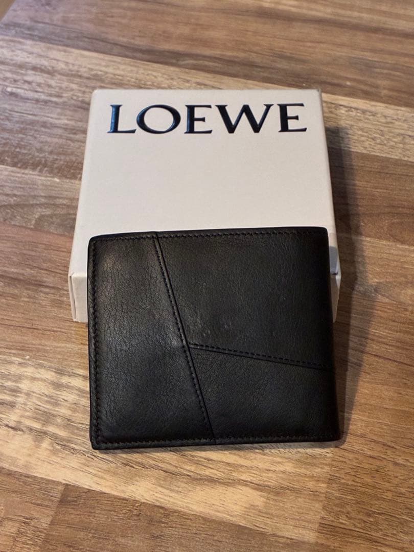 loewe パズル　バイフォールド　ウォレット　財布　ブラック