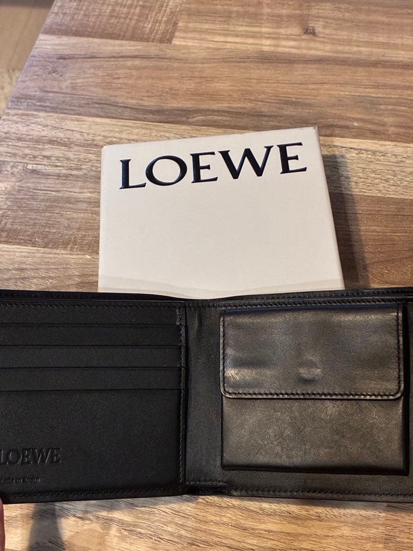 loewe パズル　バイフォールド　ウォレット　財布　ブラック