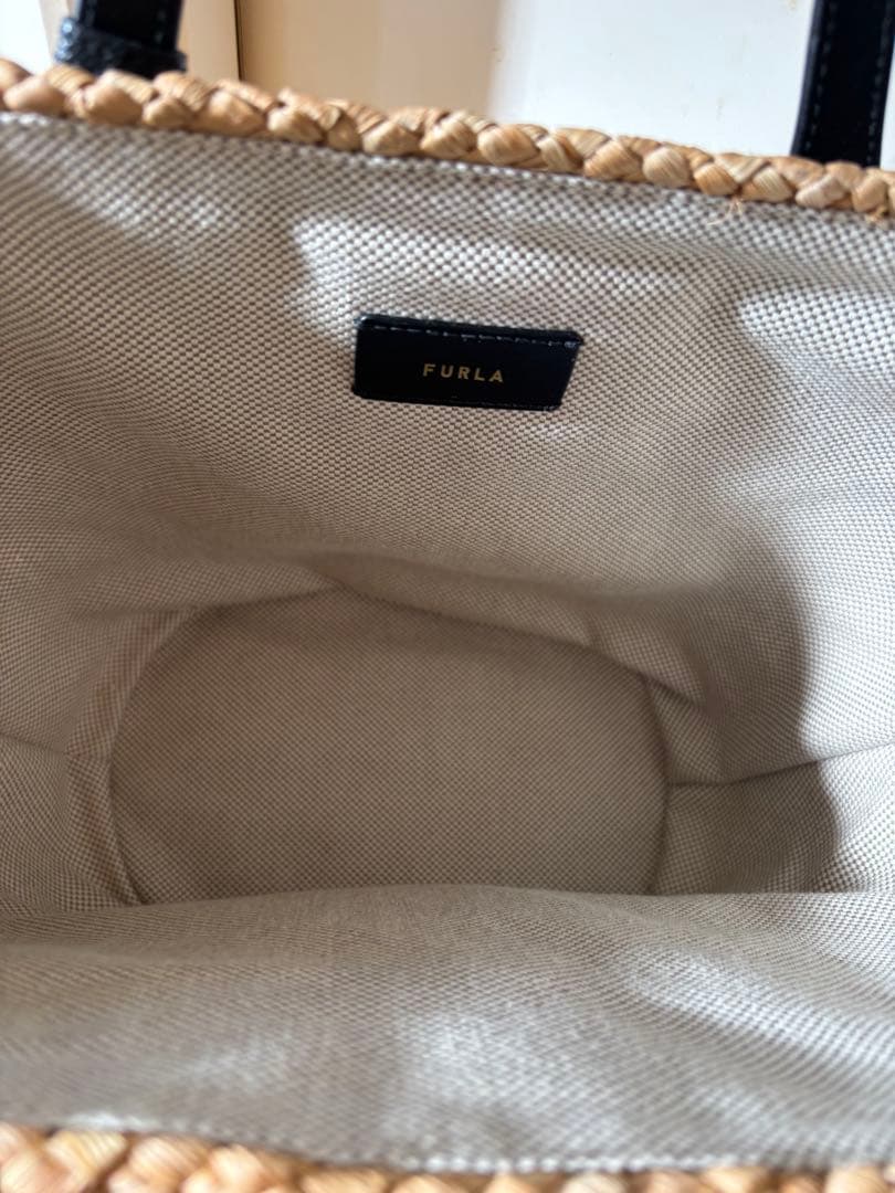 専用 フルラ FURLA ナチュラルストロー かごバッグ トートバッグ