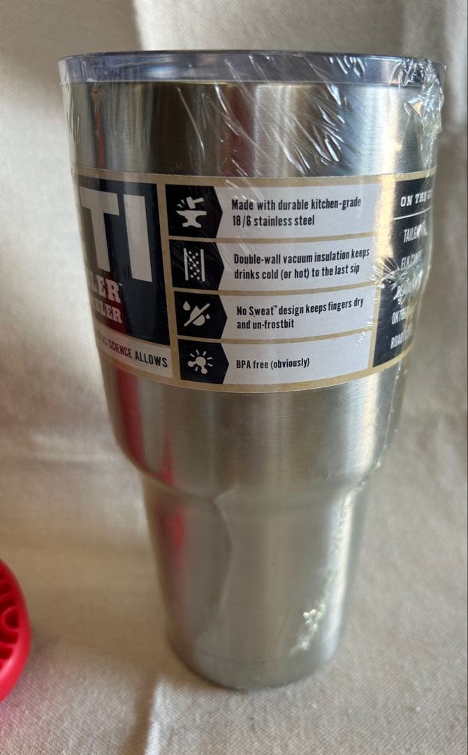 【新品】YETI ランブラー　タンブラー　30oz シルバー【ハンドル付き】