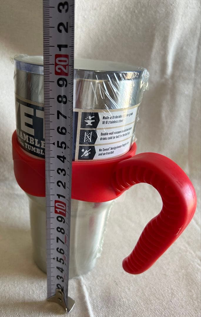 【新品】YETI ランブラー　タンブラー　30oz シルバー【ハンドル付き】