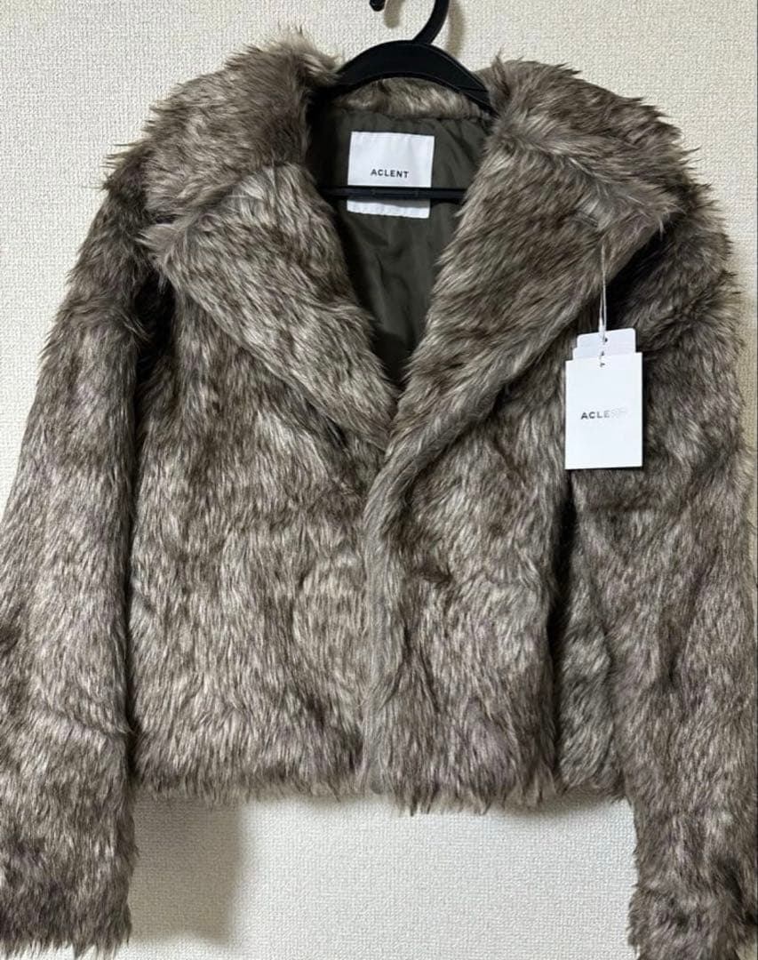 早い者勝ち☆アクレント ライトブラウン ファーコート Sサイズ