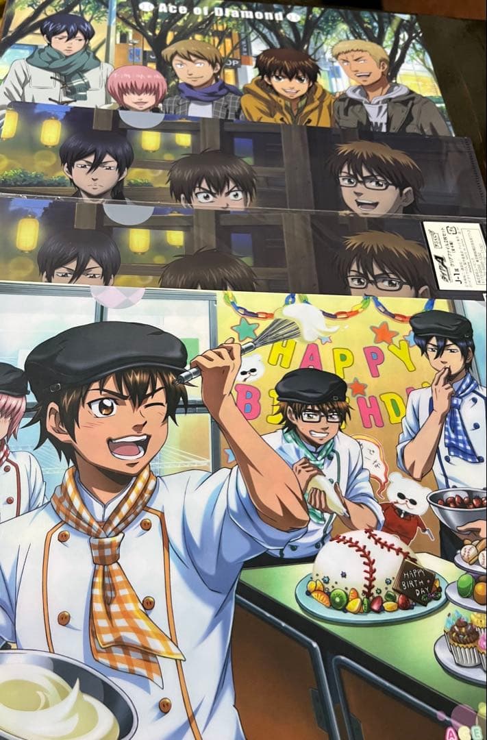 【5枚目まであり】ダイヤのA クリアファイル 御幸一也 沢村栄純 降谷暁