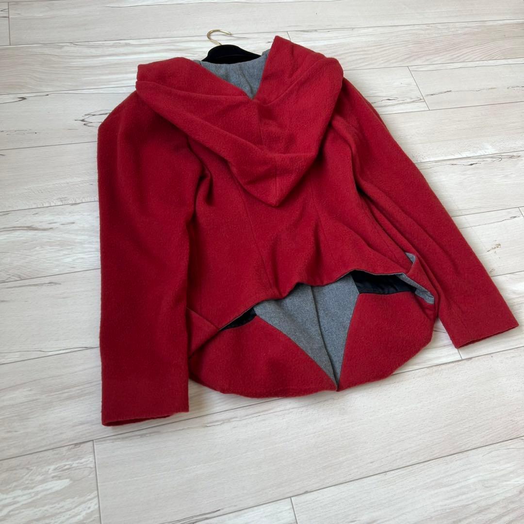 ヴィヴィアンウエストウッドレッドレーベル　小人フード　ウールジャケット　コート